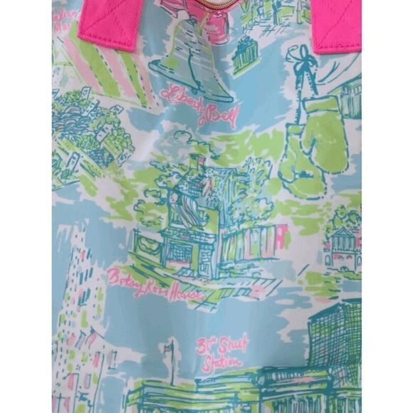 💗 LILLY PULITZER Getaway Packable Philly Print Large Tote NEW WITH TAGS - Picture 12 of 12